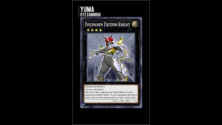 Yugioh Duel Links  First time Yuma XYZ summon Evilswarm Exciton Knight [upl. by Dnomyad]