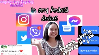 HOW TO CHANGE FRONT STYLE ON FACEBOOKVIBER MESSAGE MESSENGER etc  Tagalog tutorial [upl. by Noskcire513]