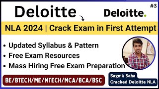 Deloitte NLA 2024 Updated Exam Pattern amp Syllabus  Free Preparation  By Sagnik  NLA Selected ✅ [upl. by Narra]