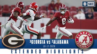 3 Georgia Bulldogs vs 2 Alabama Crimson Tide Extended Highlights  CBS Sports HQ [upl. by Aicekal]