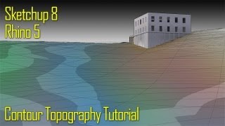 TUTORIAL Topography Model with Sketchup 8 and Rhino 5 [upl. by Kathrine]