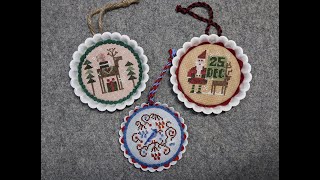 Flosstube Extra Cross Stitch Tart Finishing Tutorial [upl. by Drahnreb]