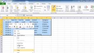 Outlook Import a schedule from Excel into Outlook Calendar [upl. by Haroppiz]