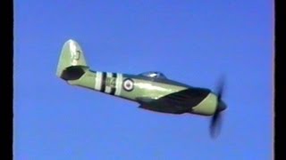 Hawker Sea Fury Display Auckland New Zealand 1996 [upl. by Ruben]