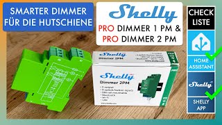 Shelly Pro Dimmer 1 PM amp 2 PM Review  Einbinden in die Shelly App amp Home Assistant  Anleitung [upl. by Hayse]