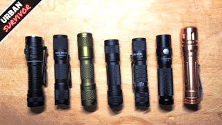 Best AA 14500 EDC Flashlight Comparison Review 🔦ReyLight vs Lumintop vs ThruNite vs DROP vs Wuben [upl. by Brady]