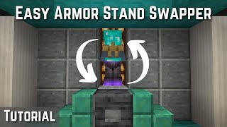 How to Build an EASY Armor Stand Swapper in Minecraft [upl. by Granthem457]