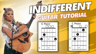 Indifferent Megan Moroney Guitar Tutorial [upl. by Adnov]