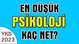 2023 yks en düşük psikoloji kaç net I en düşük psikoloji sıralama [upl. by Erdah]