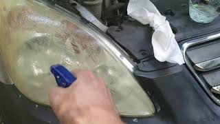 DIY  Clean Your Car Headlights Cheaper with Toothpaste amp Baking Soda [upl. by Aritak]