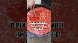 Adjika tayyorlash Аджика на Зиму Qishga adjika tayyorlaymiz asmr food cook uzlooksiz short [upl. by Ailaroc]