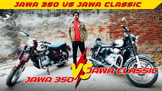 2024 Jawa 350 Vs Jawa Classic BS6 Detail Comparison  2024 Jawa 350 Price [upl. by Sahc]