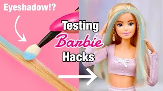 Testing Barbie Doll Hacks To See If They ACTUALLY Work [upl. by Lamok]