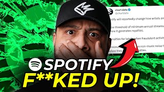 Spotify No Longer Paying Artists For Streams In 2024 [upl. by Eddra923]