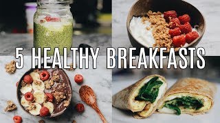 5 Quick Healthy Breakfast Ideas for Work amp School [upl. by Ardena268]