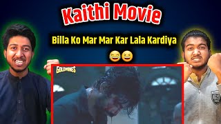 Kaithi Movie Billa Police Station Fight Scene Reaction  Dilli Movie  Arjun Das ZainampMaazReaction [upl. by Barnaba987]