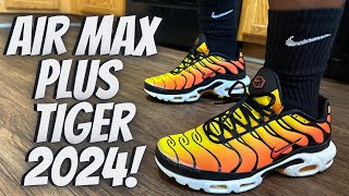 Nike Air Max Plus Tiger 2024 Review On Feet amp Comparison [upl. by Noitna665]