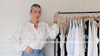 CAPSULE SUMMER WARDROBE 2023 MINIMAL amp CLASSIC STYLE  Katie Peake [upl. by Nayhr]