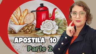 PINTURA EM TECIDO Bule com cesta de pão apostila 10 [upl. by Nosaj828]