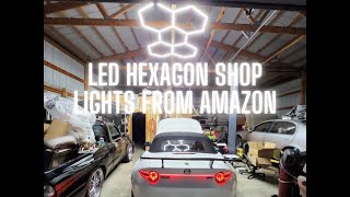 CHEAP Amazon LED Hexagon Shop Lights [upl. by Liahcim]