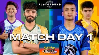 Playground 3 Game Day 1  Pokemon Unite  CarryMinati Elvish Yadav Techno Gamerz Mortal [upl. by Rayner747]