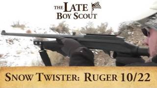 Snow Twister Ruger 1022 in a SubFreezing Run amp Gun [upl. by Austen]