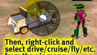 Driving a vehicle  Second Life Video TuTORial QUICKTIP [upl. by Ailenroc]