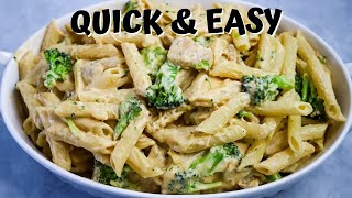 Less than 30 minutes to make this chicken broccoli Alfredo recipe [upl. by Vey999]