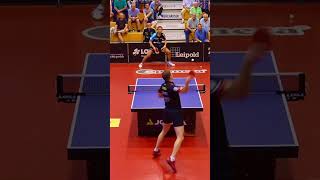 tennis backhand while playing table tennis 🥵 [upl. by Lindly]