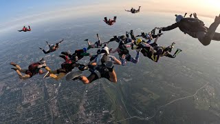 Two Plane Shot 31 Way Formation Skydive [upl. by Aivekal801]