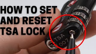 How to Set and Reset 3dial Luggage TSA Approved Lock SHYLERO  TSA Lock Forgot Combination [upl. by Notkcorb103]