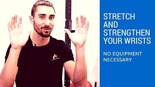 Wrist stretches and strengthening exercises at home no equipment necessary [upl. by Naujuj]