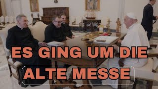 Papst Franziskus zu Gast im Institut Christ König  Alte Messe erlaubt oder nicht [upl. by Llemert]