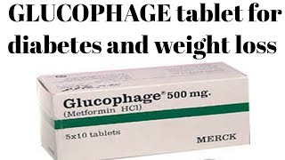 how to use Glucophage tablet for diabetes and weight loss medicine [upl. by Haimrej637]