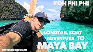 Thailand Travel Private Longtail Boat Tour Of Maya Bay And Phi Phi Leh Lagoon 🇹🇭 [upl. by Maryjo]