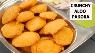 Crunchy Aloo Pakora  Easy Lockdown Street Style Recipes  CookingShooking [upl. by Gracie]