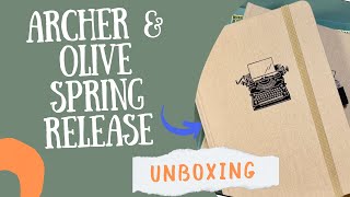 Archer amp Olive 2024 Spring Release Unboxing  Unpopular Opinion  Creative Journal  Stamps [upl. by Yerga]