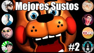 RECOPILACION DE SUSTOS EN FNAF 2  Mejores Clips [upl. by Enimasaj]