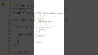 44 Learn C Programming  how to print inverted right angle triangle  CppBuzzcom  shorts [upl. by Chandler834]