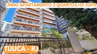 Apartamento com 3 dormitórios sendo 1 suíte à venda  Tijuca  Rio de JaneiroRJ [upl. by Yanffit309]