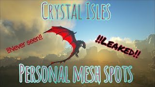 Ark How to mesh Crystal Isles personal spots revealed [upl. by Votaw]