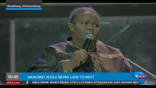 Hlengiwe Mhlaba pays tribute to Akhumzi Jezile [upl. by Airlee]