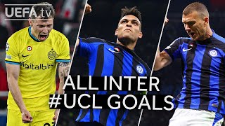 ⚫🔵 BARELLA LAUTARO DŽEKO  All INTER 202223 GOALS to reach the UCL Final ⚽ [upl. by Alban]