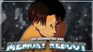 Memory Reboot  quot Levi Ackerman quot Aot S4 Edit  AMV [upl. by Azeret854]