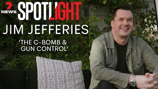 Jim Jefferies on cancel culture the CBomb and gun control  7NEWS Spotlight Interview [upl. by Htiffirg]