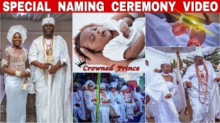 OONI OF IFE LATEST NAMING CEREMONY OF OLORI ASHLEY SON Wives of Ooni storm in grand style [upl. by Ahsaya722]