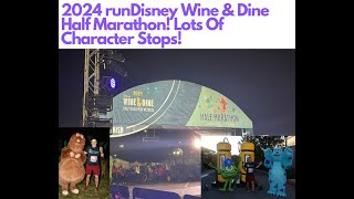 2024 runDisney Wine amp Dine Half Marathon Characters And Humidity [upl. by Bertilla457]