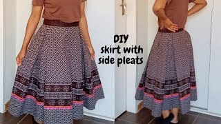 DIY skirt with side pleats [upl. by Twelve]