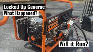 Seized Generac Generator  Will It Run and Make Power [upl. by Petes873]