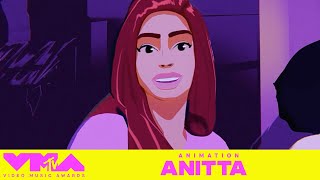 “Envolver” 🧜‍♀️ Anitta’s ShowStopping 2022 VMAs Performance Gets Animated  MTV [upl. by Arihsat]